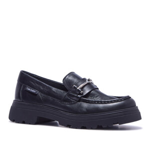 Carl Scarpa Alsenso Black Leather Loafers